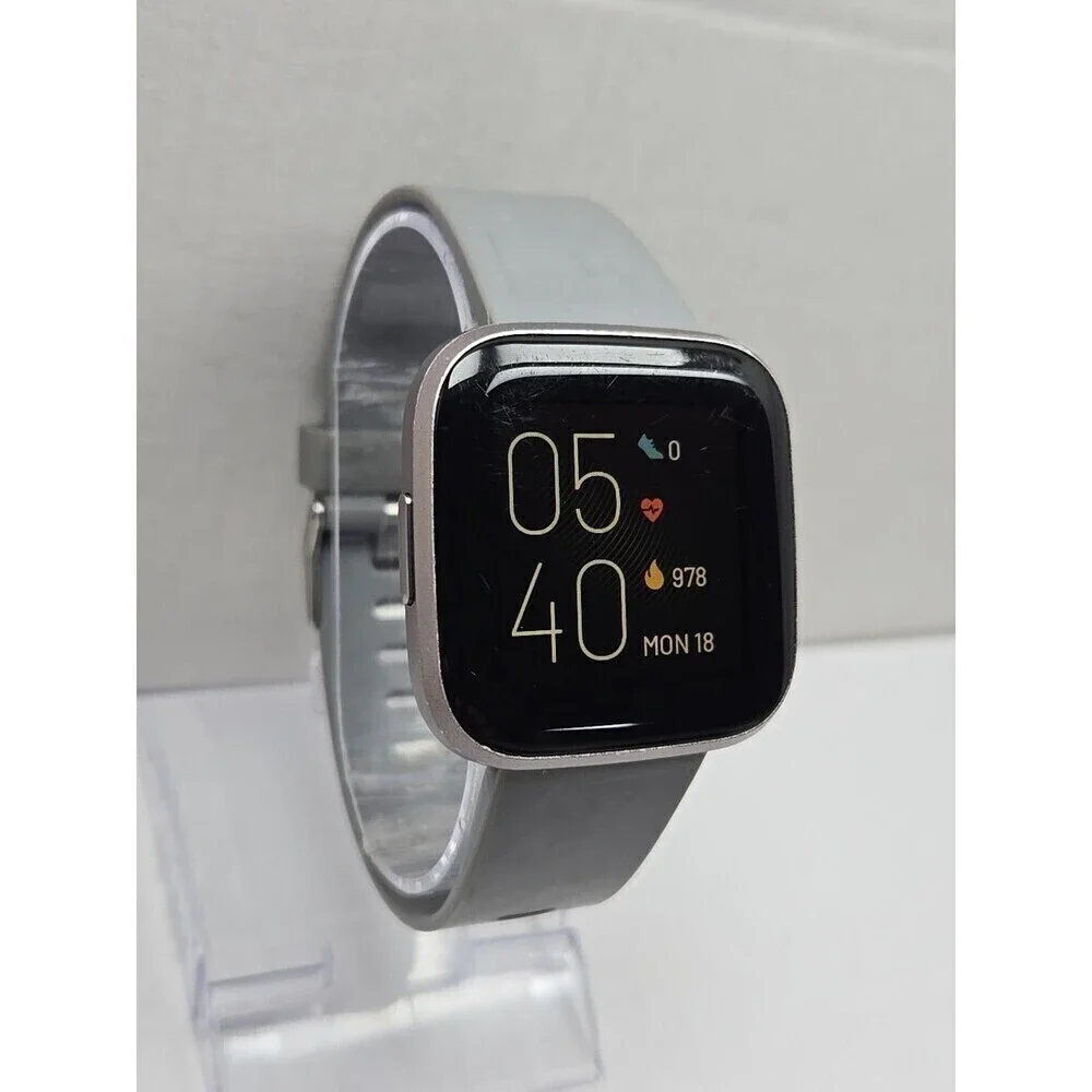 Fitbit Versa 2 Smartwatch Gray 40mm Alexa WR50M Always On Display W/ Charger